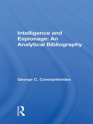 cover image of Intelligence and Espionage